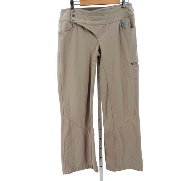 Lululemon Cream Windbreaker Trail Hiking Pants Womens Mid Rise Wide-Leg Stretch - Picture 4 of 16
